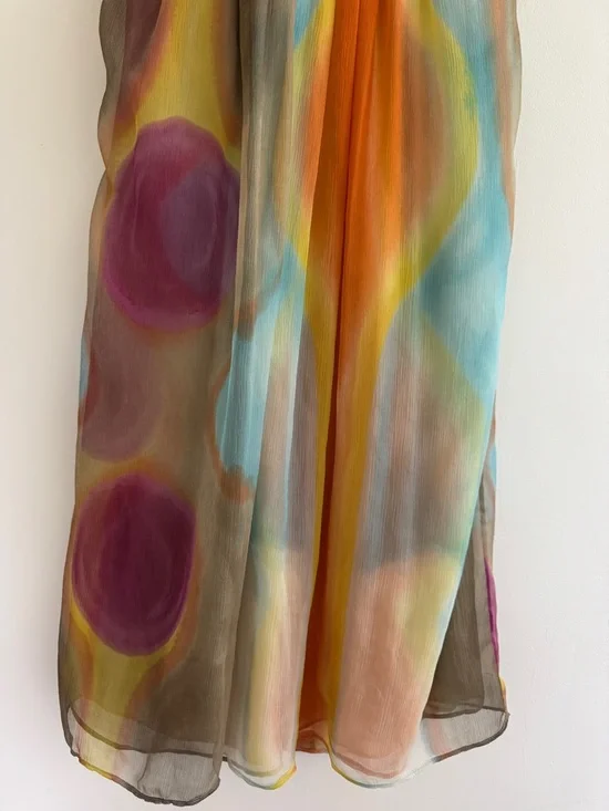 Catherine Malandrino Colorful 100% Silk Dress - Picture 3 of 5
